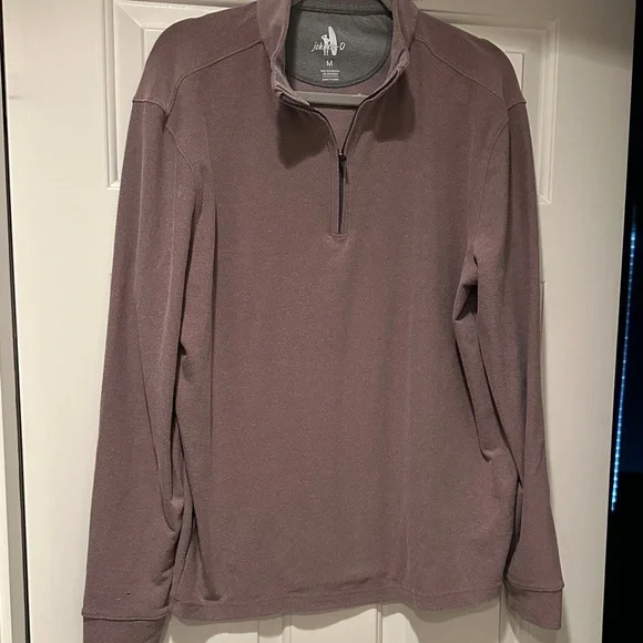 Johnnie-O medium cedar color Quarter-Zip Pullover. Great condition - Picture 1 of 3